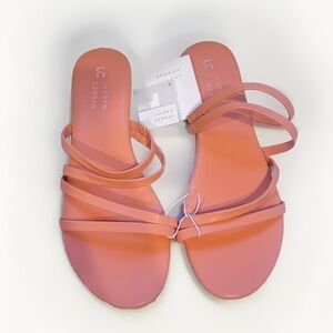 Lauren Conrad Light Coral Sandals Size 11 Womens Slip on Sandals